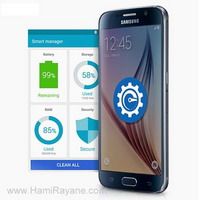 گوشی موبایل سامسونگ اس 6 سورمه ای ظرفیت 32 گیگابایت دو سیم کارت Samsung Galaxy S6 DUOS 32GB SM-G920FD Mobile Phone