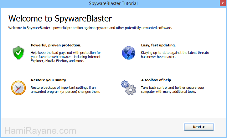 SpywareBlaster 5.5 그림 1