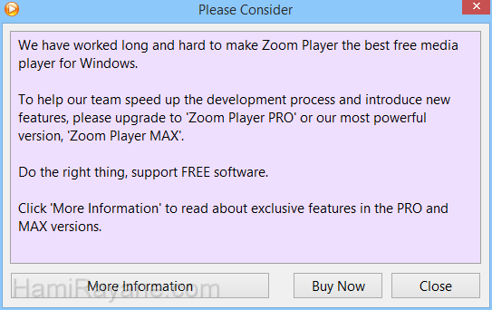Zoom Player FREE 15 Beta 8 Media Player