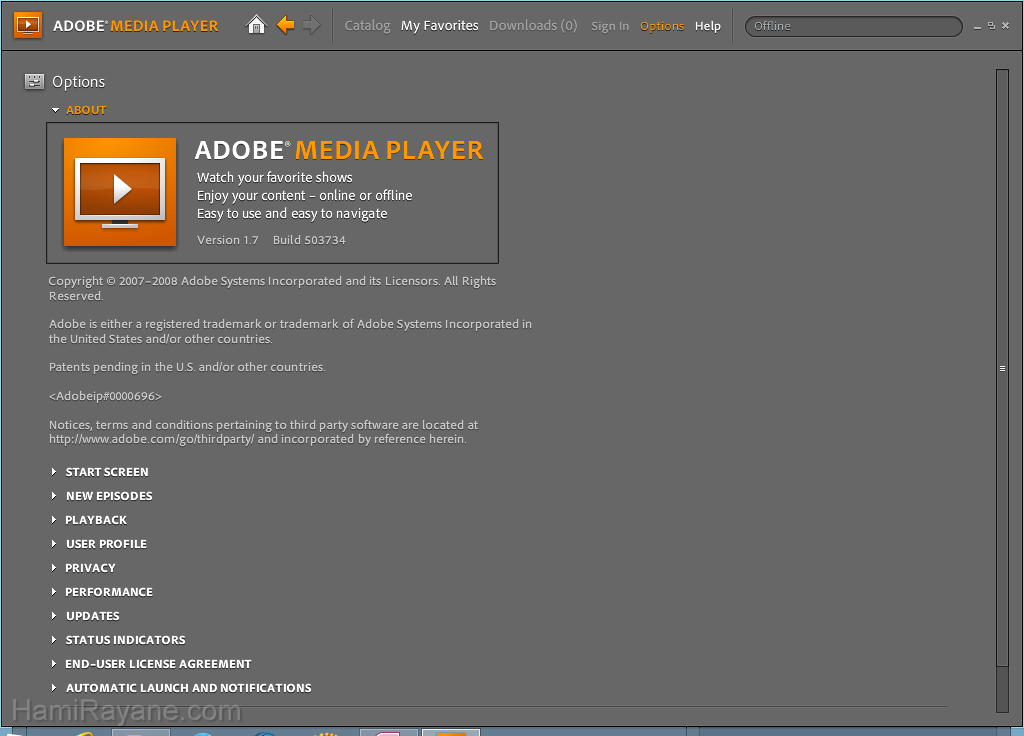 Adobe Media Player 1.7 Obraz 7