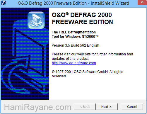 O&O Defrag 2000 Freeware Obraz 1
