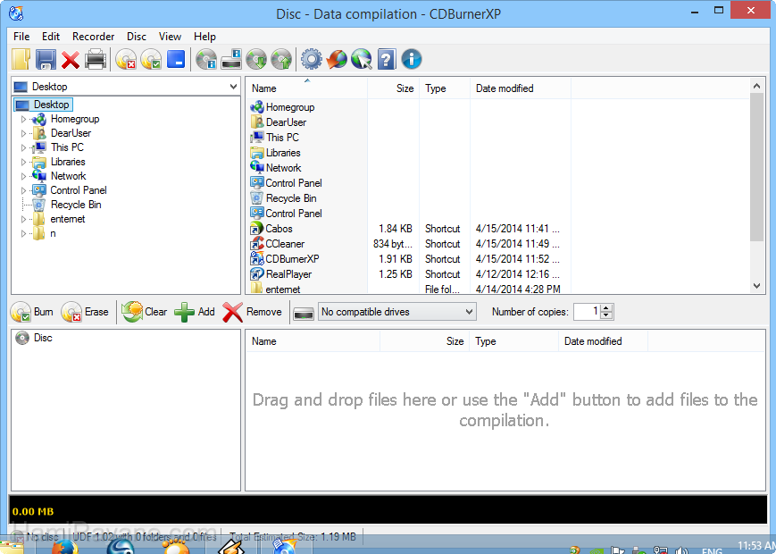 CDBurnerXP 4.5.8.6795 Immagine 9